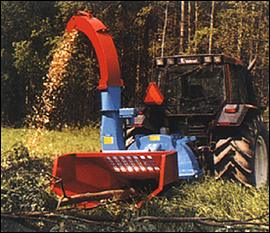 LAIMET Flishugg - Traktor- eller diselmotordrivan även elmotordrivan flishuggar